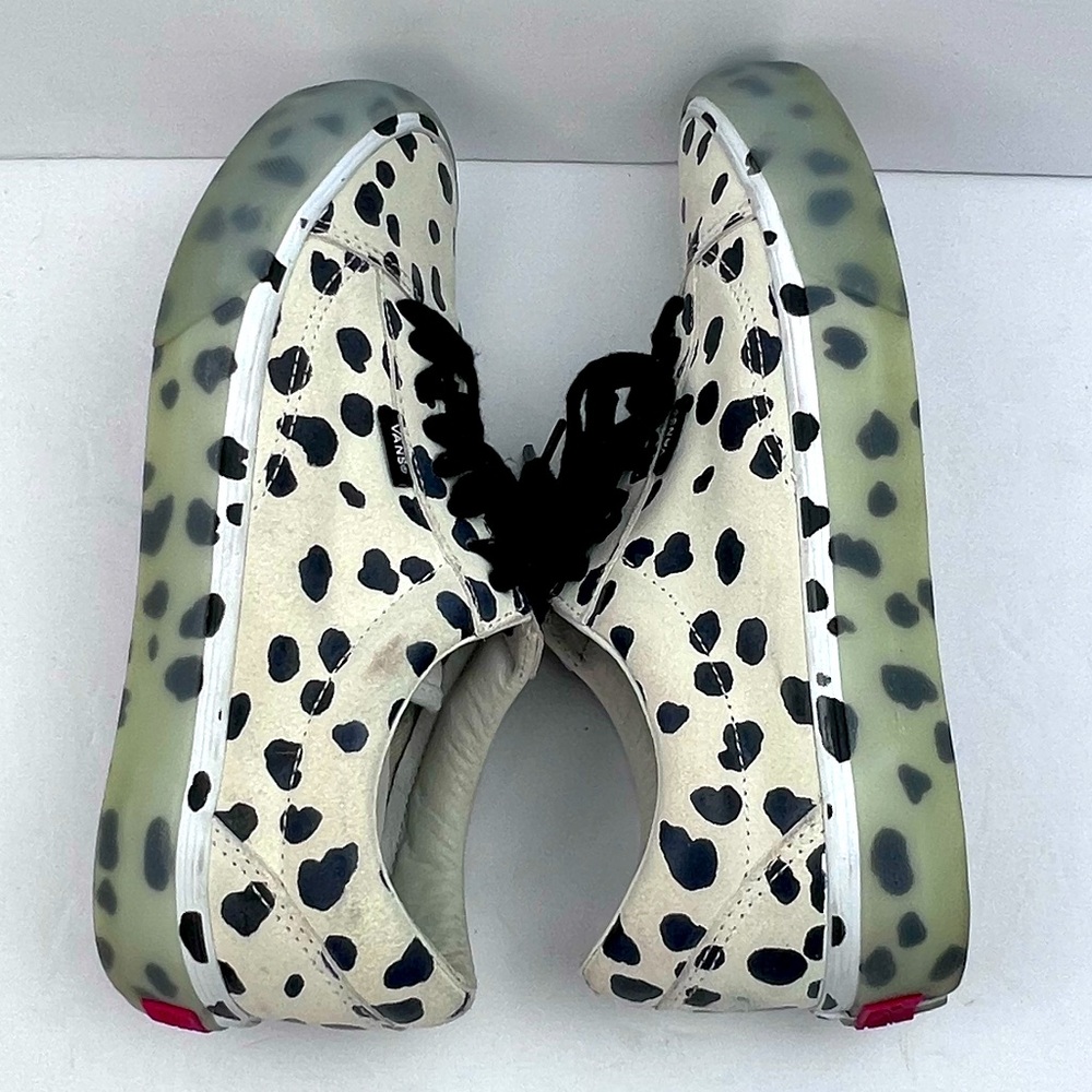 VANS OLD SKOOL NS VLT LX DALMATION, UPPER LEATHER, CRAM & BLACK, M 7.5, W 8.5 - Picture 12 of 17